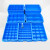 梓萤岔长方形塑料盒子分格箱零件多格螺丝盒整理盒周转箱 浅24格/外径450*357*52 蓝色新料