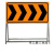 可折叠反光道路施工标志牌警示牌交通 前方施工注意安全 100*40*100