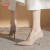 鞋柜（shoebox）达芙妮集团旗下软皮裸色高跟鞋女新款漆皮尖头性感细跟单鞋职业鞋 裸色[5CM] 40