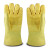品之德 耐高温隔热手套防高温工业防烫手套500度耐高温黄色+掌托