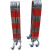 沸耐笙 FNS-21072 不锈钢拱门式伸缩围栏活动隔离围栏 红色1.1米高*3米长 1件