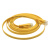 凌科朔(LINKSHIRE)六类扁平网线 CAT6类成品纯铜高速千兆塑料头网络连接跳线黄色1米