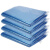 商用彩色大号垃圾袋 分类袋 加厚塑料平口袋 蓝色(50个) 60*80cm