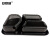 安赛瑞 一次性三格快餐盒便当盒 1000ML（300套装）加厚多分格打包外卖饭盒长方形商务盒餐具带盖 黑色 25063