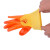 牛郎星 劳保手套丁腈半挂型浸胶PVC手套  防滑耐油耐磨机械防护掌浸手套P318黄纱红（600付）