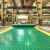  贝傅特 工厂车间防滑垫 2.5mm厚加厚耐磨防滑PVC垫仓库通道地胶垫 黄绿色1.5米宽