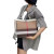 SOHMBV严选格子包包时尚格纹大容量单肩包手提包女托特包大包潮 黑色