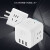 公牛 【无线白色】【无USB+4插座】-UEB04W短魔方无线 多功能多用插排接线板转换器定制