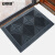 安赛瑞 室外镂空除尘地垫 EVA拼接式刮泥防滑脚垫 单刷灰刷灰底 120×180×2.5cm 23457