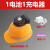 定制适合风扇帽子成人充电带风扇的帽子风扇安全帽建筑工地带风扇的安全帽 1电池1充889风扇帽黄色