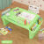 宝宝塑料床上小书桌幼儿学生写字学习桌儿童多功能玩具吃饭小桌子 绿色桌子+随机凳子1个