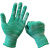 尼龙十三针薄款小号防晒手套干活用的手套男女工作劳保手套批发 绿色尼龙手套薄款(不带胶) 6双试用装