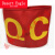 现货QC QA红袖标袖章定做安全员袖章斜纹面料网印圆形袖套可 QC