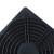 三合一防尘网罩60 80 92 120 150MM轴流风机散热风扇塑料过滤网罩 50黑色