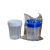 120ml一次性尿杯螺旋盖尿检量杯塑料加厚取 100/120ml蓝盖[无菌