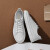 海澜之家HLA男鞋时尚休闲鞋舒适透气潮流板鞋HAABXM1ACV0197 白色 39