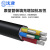 沈津 ZR-VLV-0.6/1KV-3*50+2*25mm² 国标铝芯阻燃电力电缆 1米
