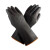 百舸 北塔耐酸碱工业手套加长厚款型乳胶手套 35cm黑色1双