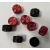 铝合金电位器旋钮 仪器设备调节旋钮帽 功放音量调节旋钮开关 25x15.5xd6（红色）不带三
