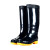 钢米 S-S044 雨鞋男士水鞋雨靴防滑防水水靴 高筒单层 39 黑 双