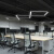 动真格（DongZhenGe）办公室吊灯LED长条灯条形吊线灯现代简约健身房店铺商业照明灯具AA 黑1500*70mm-白光-48w