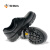 希玛 56021防砸耐油头层牛皮工作鞋 钢包头单密度PU底安全鞋 黑色 40 