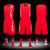安巧象 篮球服套装可印制logo比赛队服团购训练营球衣夏 613红色 L（150-155CM） 