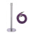 月桐（yuetong）皇冠头礼宾杆隔离护栏一米栏围挡 含1.5m银钩紫色麻绳 YT-D0548  950×320×51mm 1套