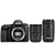 佳能（CANON） EOS 6D Mark II全画幅专业数码单反相机二代套装套机组合 6D2拆单机 含佳能24-70 f2.8II+70-300双镜头 套餐四