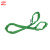 怀鸽JA-A02彩色两端带环圆形柔性起重吊装带2t 长度6m 国标6倍安全系数 绿色