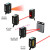 BG-35N方形激光光电开关漫反射聚光小光斑激光红光传感器感应器 WR-R66检测透明