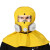 基克孚定制适用于防毒面具全面罩化工喷漆农封闭帽子呼吸器全脸防护头罩 适黄色套装10片过滤棉