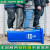 苏州分类垃圾桶240升户外大号商用环卫箱厨房带盖带轮120L四色分 苏州版-80L绿色-可回收物