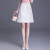 保罗普朗格黑色提花半身裙女2024春季新款高腰A字裙气质修身包臀一步短裙子 白色 20/M 2尺      27码