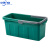 中环力安 长方形拖把桶加厚塑料拖地洗车水桶【灰色】ZHLA-8656