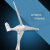 小型风力发电机家用220v风光互补户外水平轴便携式WS-100-400W 100w12v5叶送控制器 带杆拉锁塔架6米（3米2节）