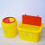 大容量医疗一次性利器盒针头方形圆形锐器盒黄色废弃物垃圾收纳桶 方形30L翻盖利器盒 新款大容量