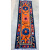 迎菲藏族地毯新疆藏式地毯炕毯婚房床边毯汽车毯子防滑垫定制 桔色牡丹花 0.58米×1.8米
