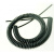 国标2芯3芯弹簧电源线0.5平方伸缩电线 螺旋电缆线10米-15米 黑2芯1.0平方 15米