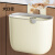 艺姿垃圾桶厨房壁挂式厕所卫生间橱柜门悬挂压圈收纳纸篓6L YZ-GB170