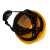哥尔姆安全帽 玻璃钢防撞帽子GM736白色 定制logo印字 工地施工