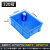 加厚收纳箱塑料周转箱大号长方形水果蔬菜胶箱养鱼乌龟家用整理 320箱外尺寸：350*263*123 蓝色（无盖）