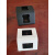 PVC新款塑料盒塔式插座单面三角形实验台走线槽五孔线盒双面PP盒 黑色118款10孔