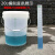 定制 带刻度透明桶半透明接尿带盖奶茶店量杯防腐耐酸碱塑料大胶桶 薄款2L透明刻度桶