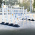 哩嗹啰嗹市政道路护隔离小区交通防护马路围栏栅 单独立柱+底座