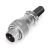 DLEN DS16对接式航空插头插座ZQ/TQ电缆护套铜针工业连接器 2芯插头 