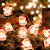 圣诞灯串 圣诞节装饰品led灯串 雪人圣诞树节日装饰品小彩灯闪灯串灯满天星挂件灯饰场景布置 红围巾雪人 4米20灯电池USB两用款