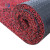 米奇特工（Agents mickey）pvc丝圈地毯 塑料防滑进门脚踏垫  14mm厚 黑红色  60*90cm