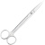 午励 实验用剪刀 不锈钢实验室手术剪刀 弯刀 手术直尖18cm 