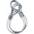 牛人 镀锌钢丝绳 双扣压制钢丝绳起重吊索工具 吊1.2T12mm3m价 